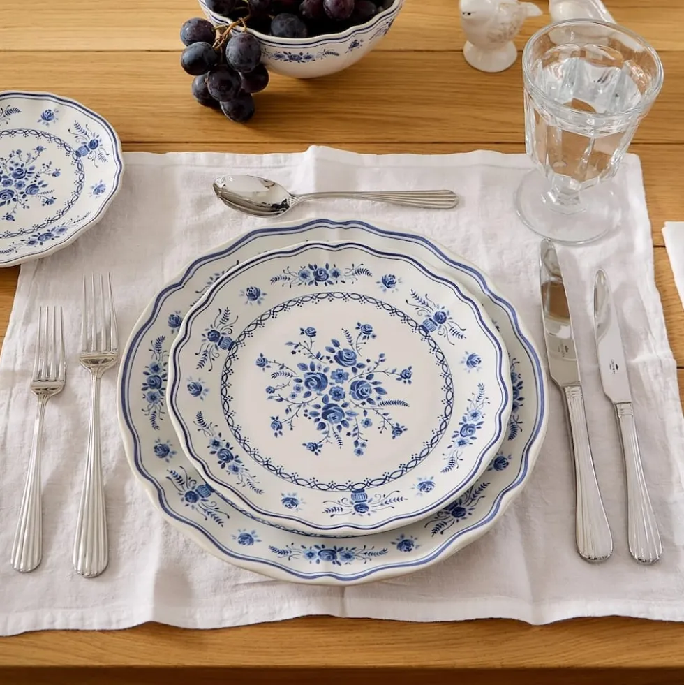 Assiette en grès fin "Vila" 21cm - Blanc