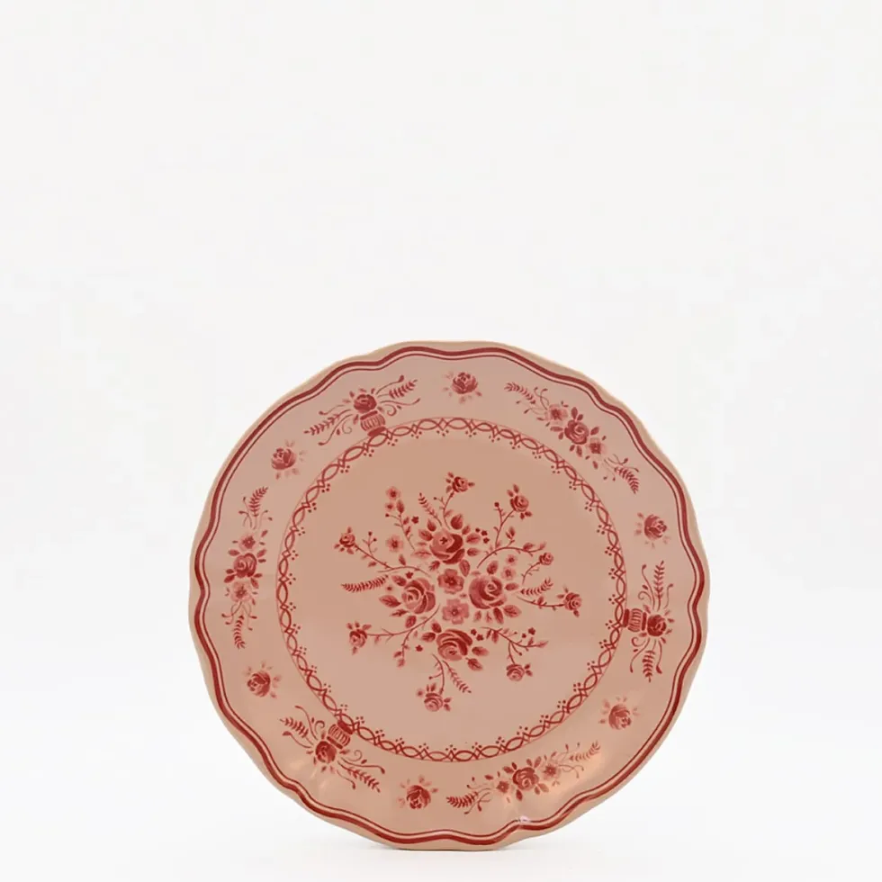 Assiette en grès fin "Vila" 21cm - Rose