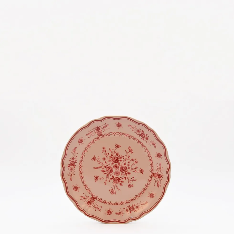 Assiette en grès fin "Vila" 17cm - Rose