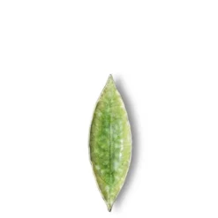Assiette en grés "Laurier" - Vert d'eau