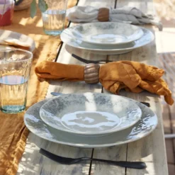Assiette en grès "Madeira" 28cm - Crème