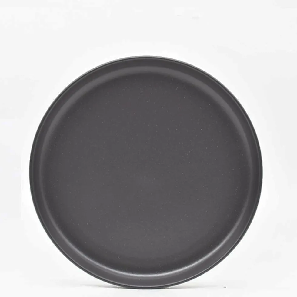Assiette en grès “Pacifica" - Anthracite - 27cm