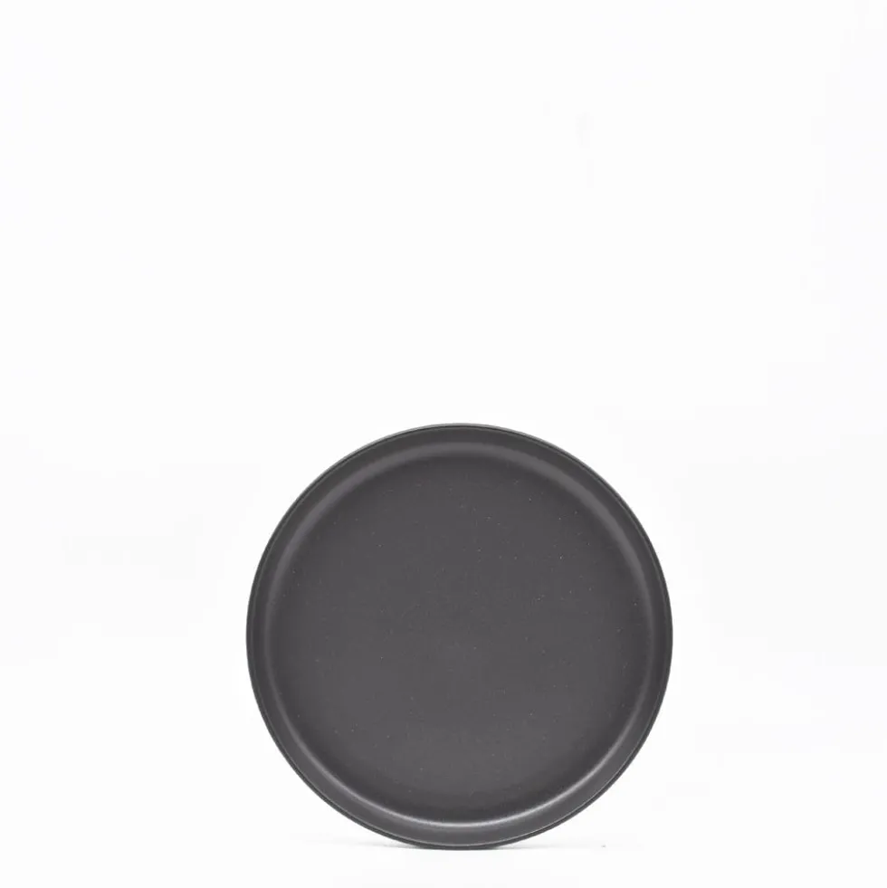 Assiette en grès “Pacifica" - Anthracite - 16cm