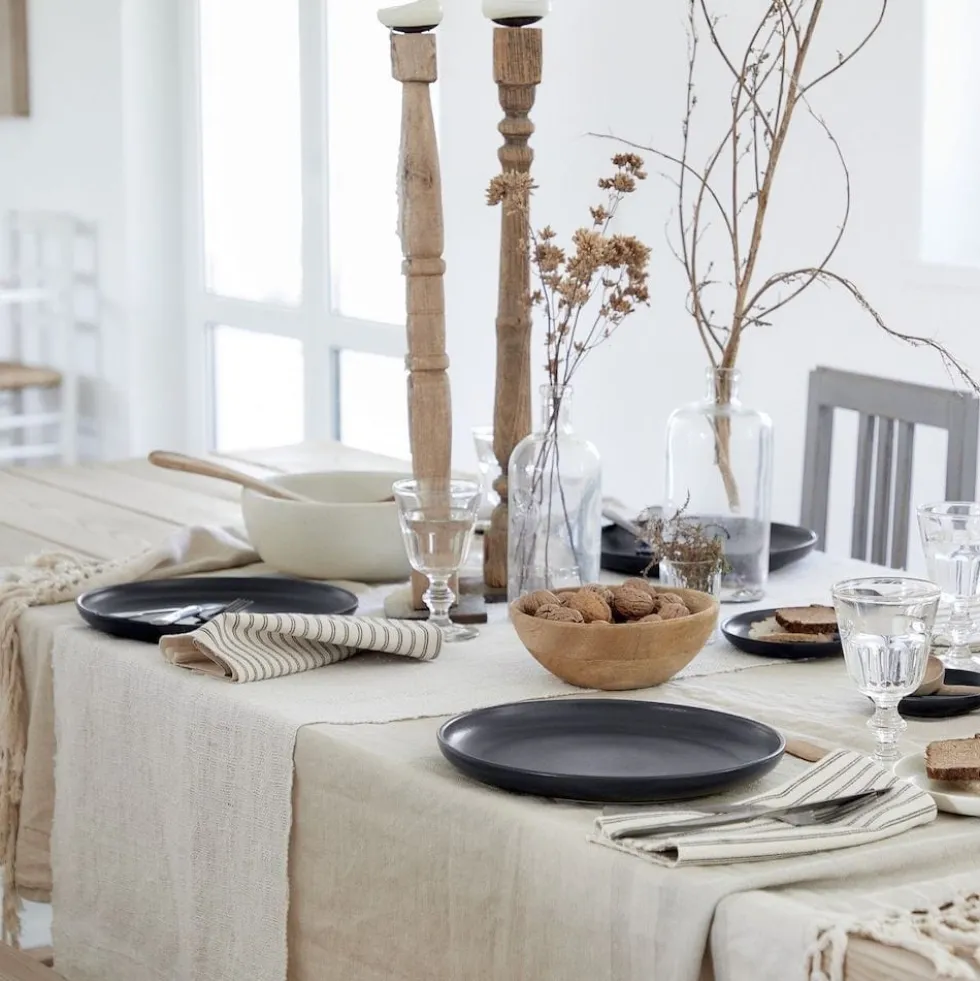 Assiette en grès “Pacifica" - Anthracite - 16cm
