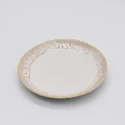 Assiette en grès "Taormina" 17cm - Blanche