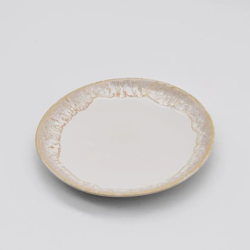 Assiette en grès "Taormina" 17cm - Blanche