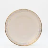 Assiette en grès "Taormina" 27cm - Dorée