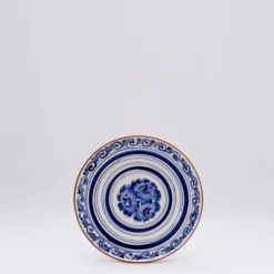 Assiette en terre cuite 15cm - Bleue