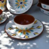 Assiette en terre cuite 23cm - Jaune