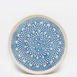 Assiette "Renda" Turquoise - 27cm