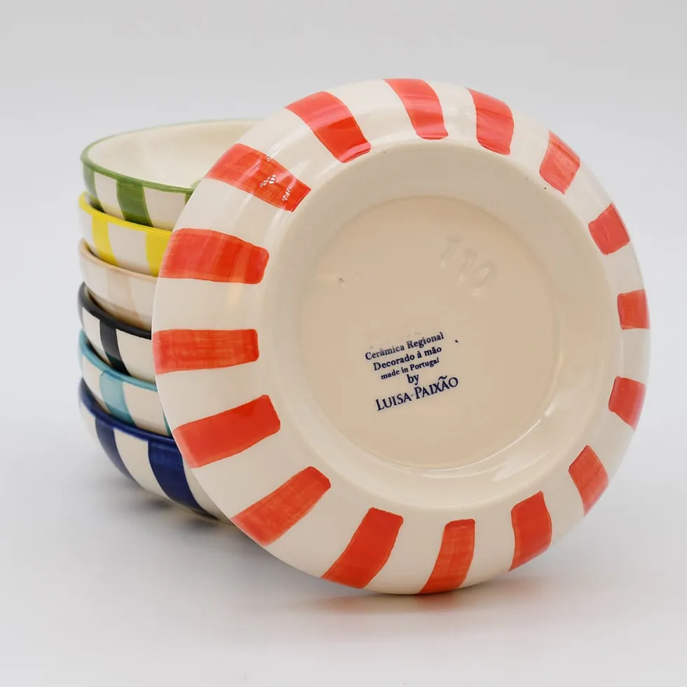 Assiette à râper rayée "Costa Nova Mar" - Vert