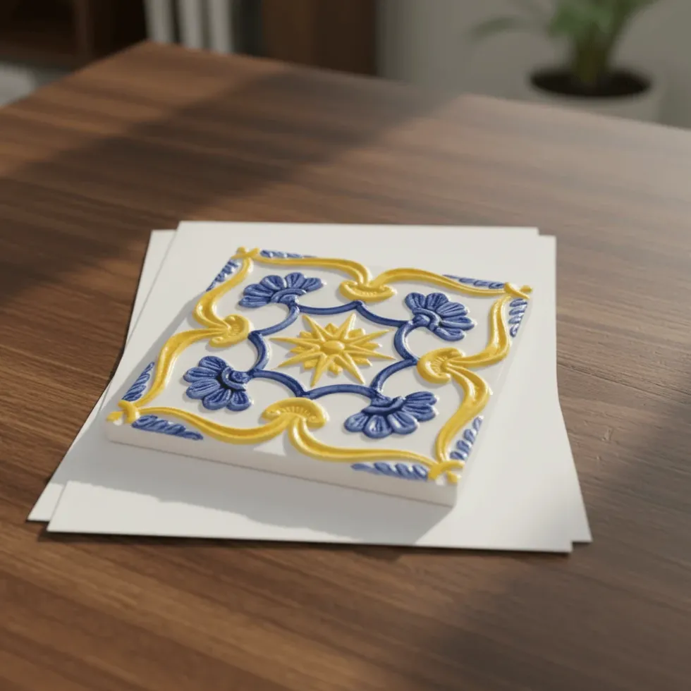 Azulejo Padrão à relief - 15x15cm