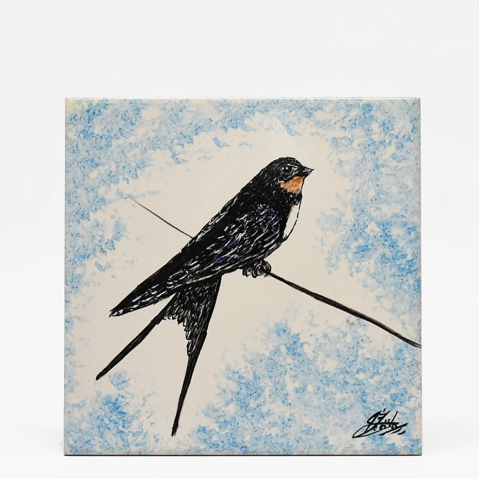 Azulejo 15x15cm - Andorinha