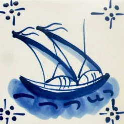 Azulejo 14x14cm - Caravela