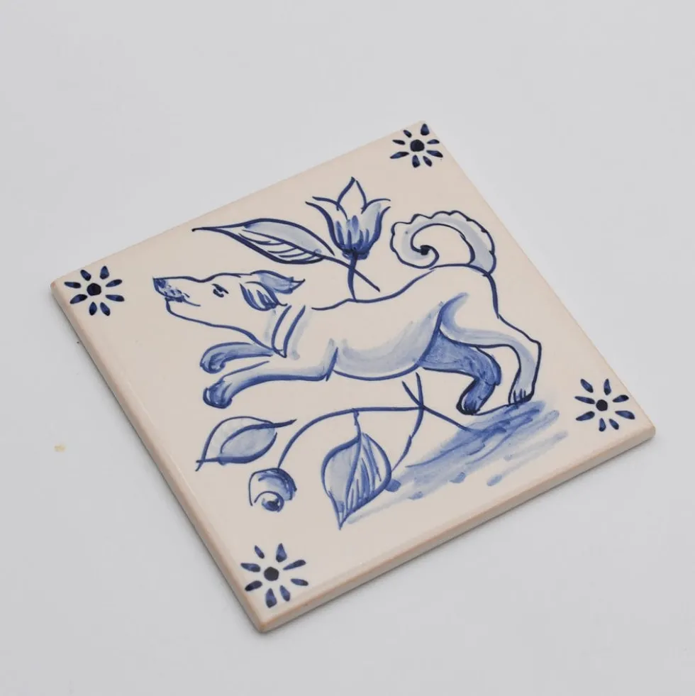 Azulejo 11x11cm - Cão