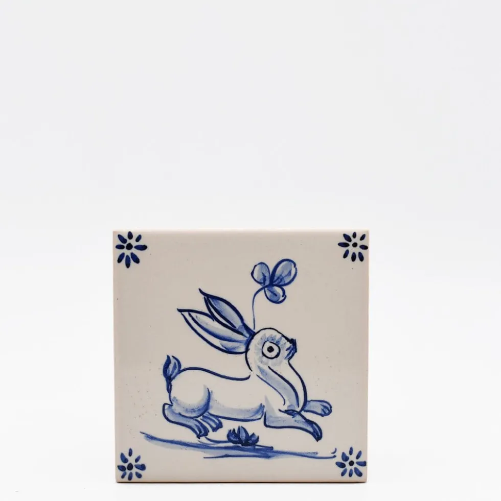 Azulejo 11x11cm - Coelho