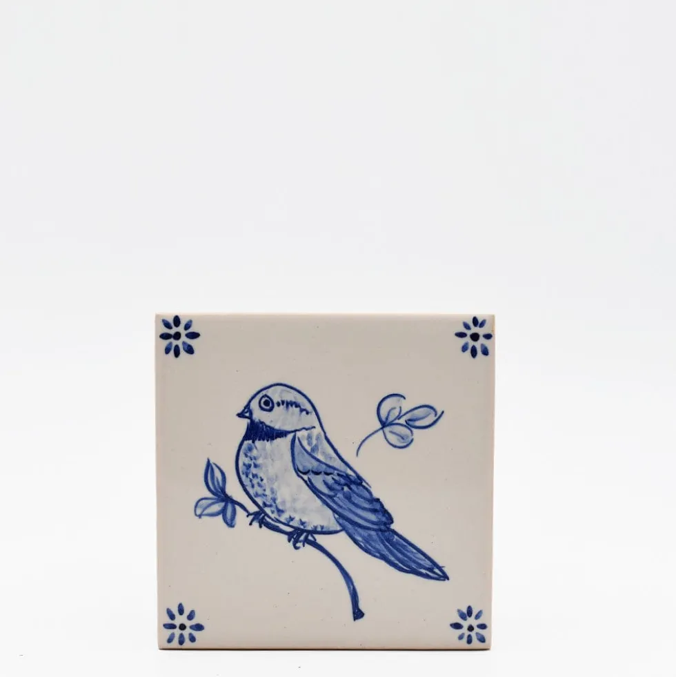 Azulejo 11x11cm - Pássaro
