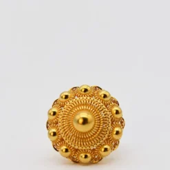 Bague en argent doré