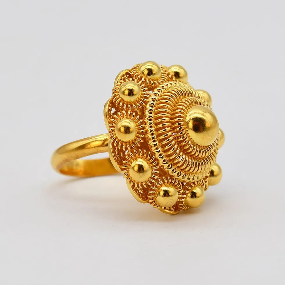 Bague en argent doré