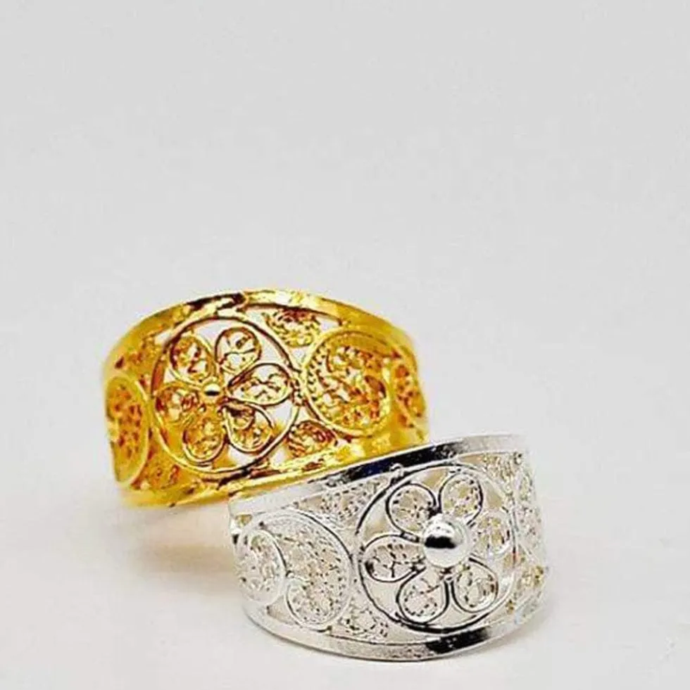 Bague en filigrane d'argent