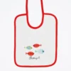 Bavoir en coton "Sardinhas" - Rouge