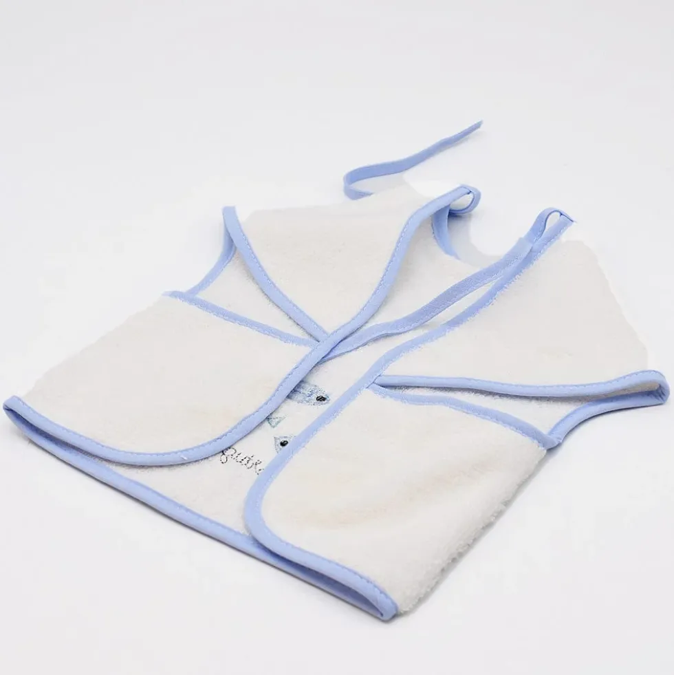 Bavoir tablier "Sardinhas" - Bleu