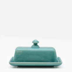 Beurrier en céramique - Turquoise