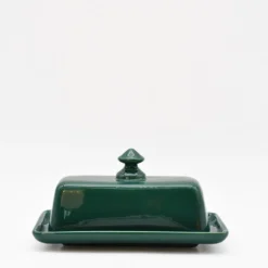 Beurrier en céramique - Vert