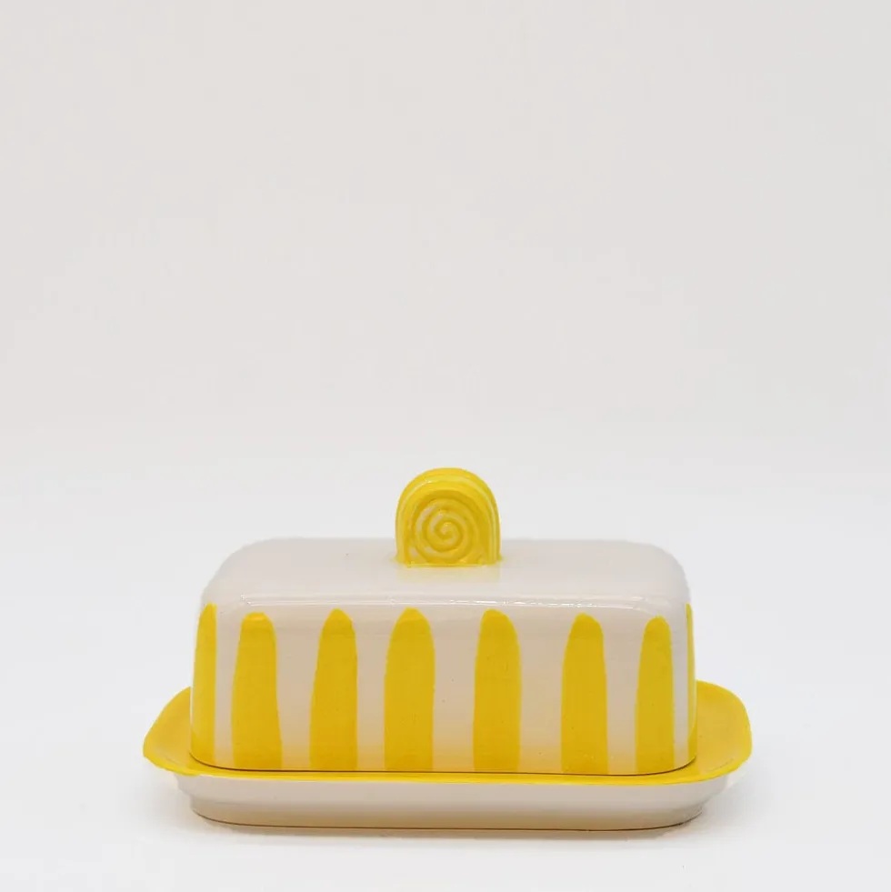 Beurrier rayé "Costa Nova Mar" - jaune