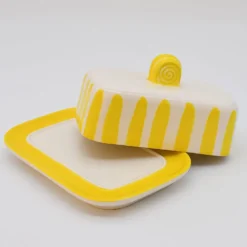 Beurrier rayé "Costa Nova Mar" - jaune