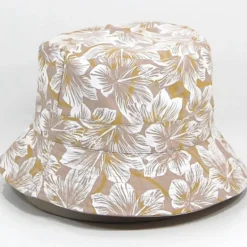 Bob réversible en coton - Beige