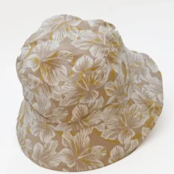 Bob réversible en coton - Beige