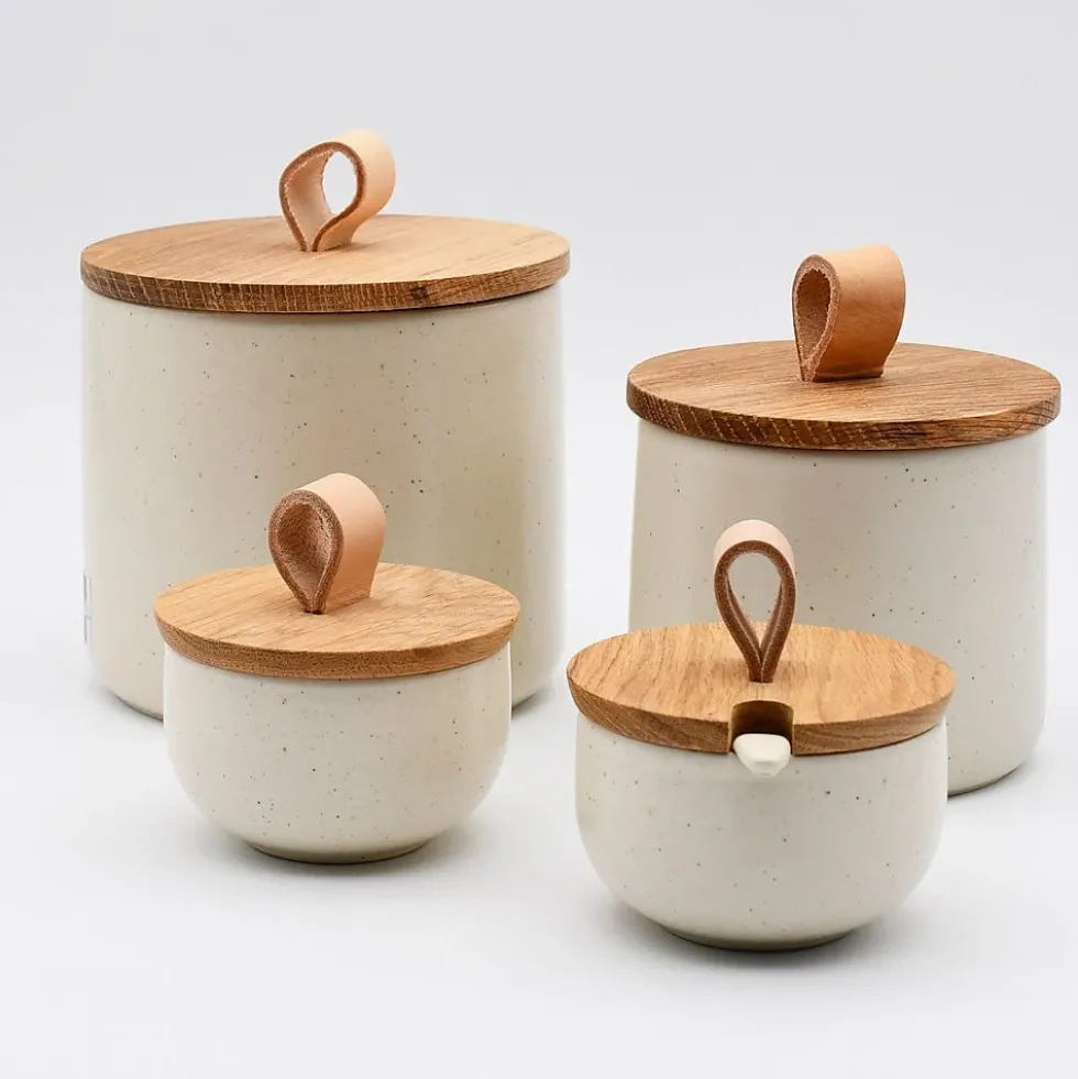 Boite de cuisine en grès "Pacifica“ - Beige