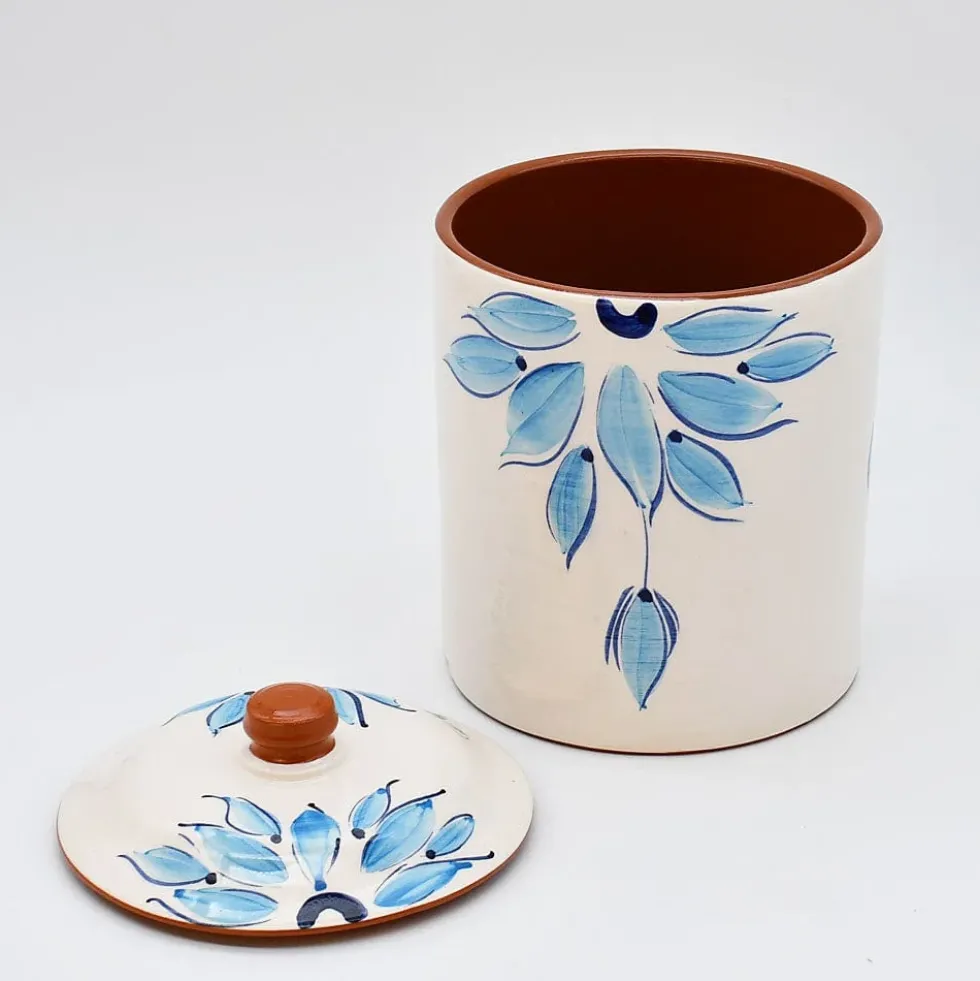 Boite de cuisine en terre cuite - Turquoise