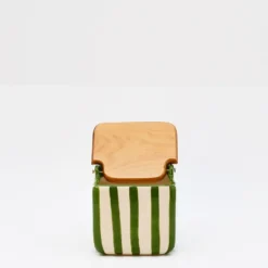 Boite de cuisine rayée "Costa Nova Mar" - Vert