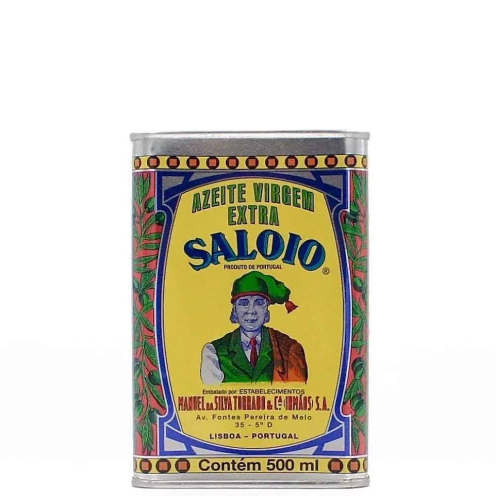 Boite d'huile d'olive Saloio et sa carafe