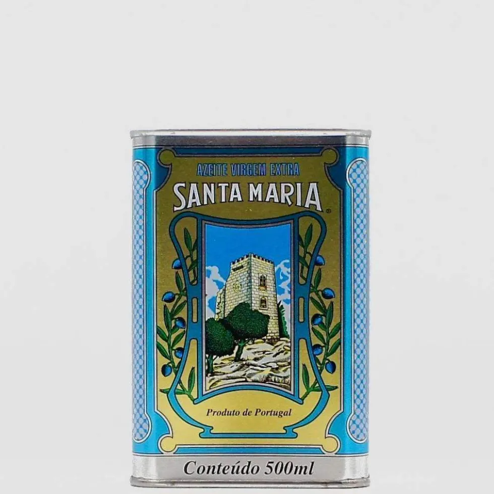 Boite d'huile d'olive Santamaria et sa carafe