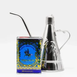 Boite d'huile d'olive Triunfo et sa carafe