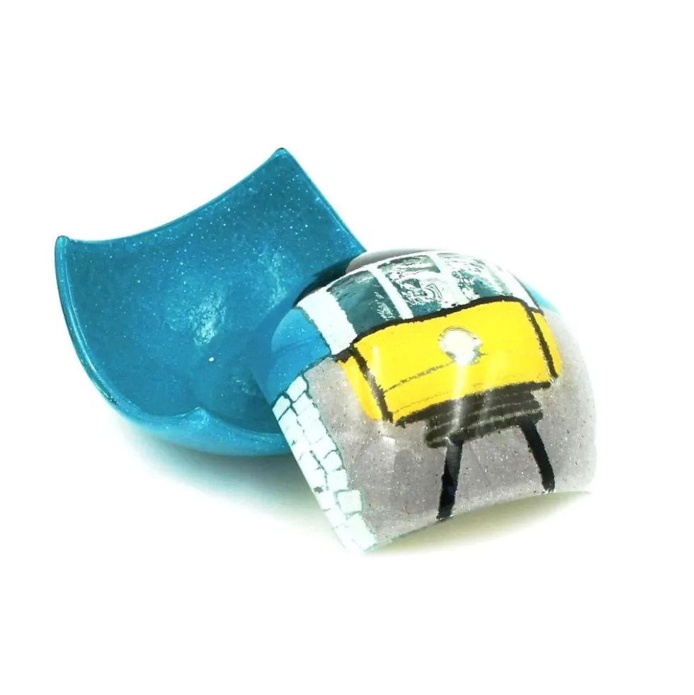 Boite en verre fusionné "Electrico 28"