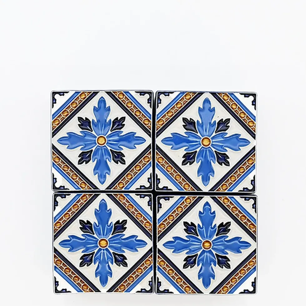 Boite à secrets "Azulejos" - Bleu