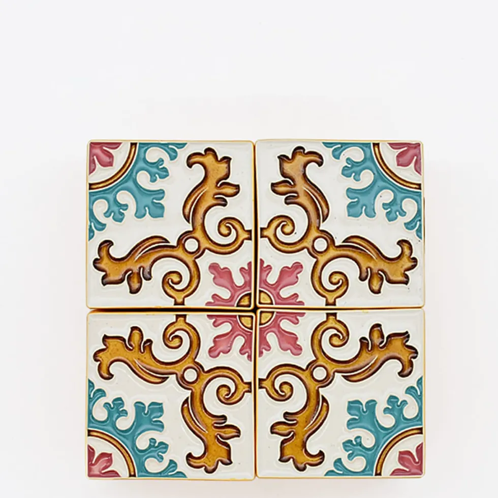 Boite à secrets "Azulejos" - Orange