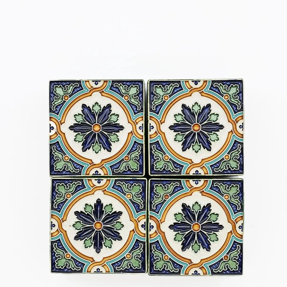 Boite à secrets "Azulejos" - Vert