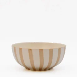 Bol à céréales rayé "Costa Nova Mar" 16cm - Moka