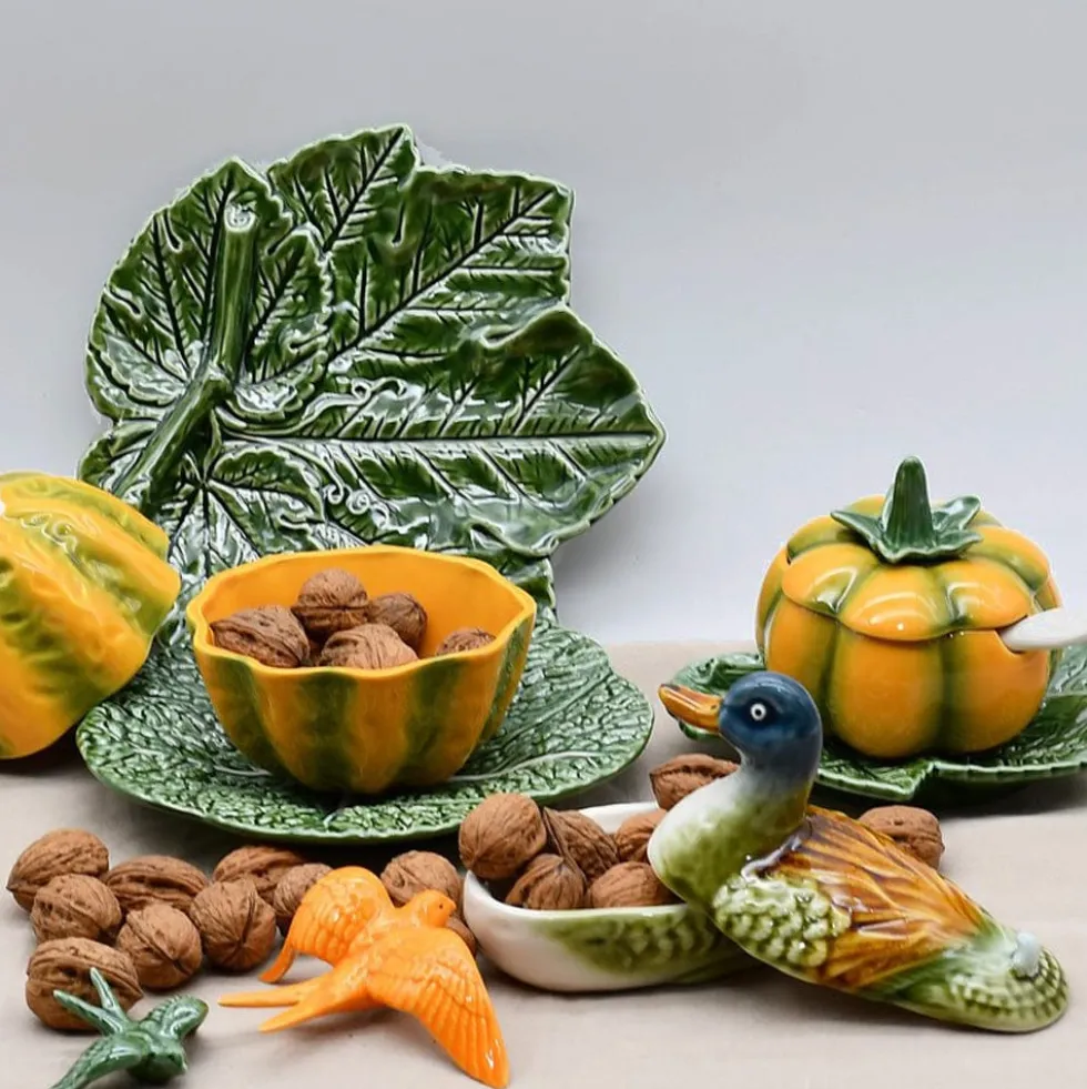 Bol en céramique en forme de citrouille