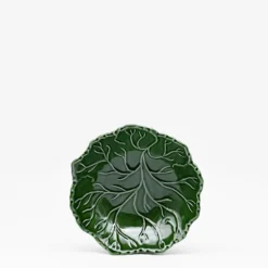 Bol en céramique "Folha" vert - 17cm