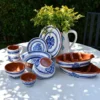 Bol en terre cuite 14cm - Bleu