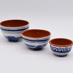 Bol en terre cuite 12cm - Bleu