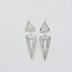 Boucles d'oreille en argent - 5.5cm