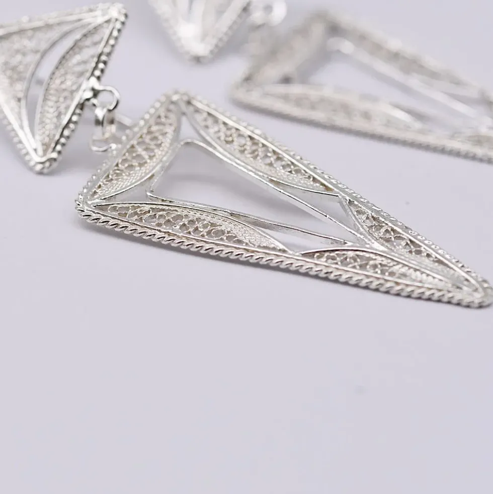Boucles d'oreille en argent - 5.5cm