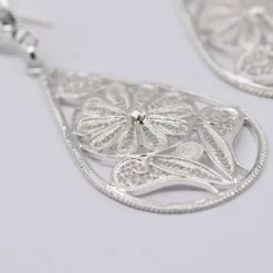 Boucles d'oreille en argent - 6cm
